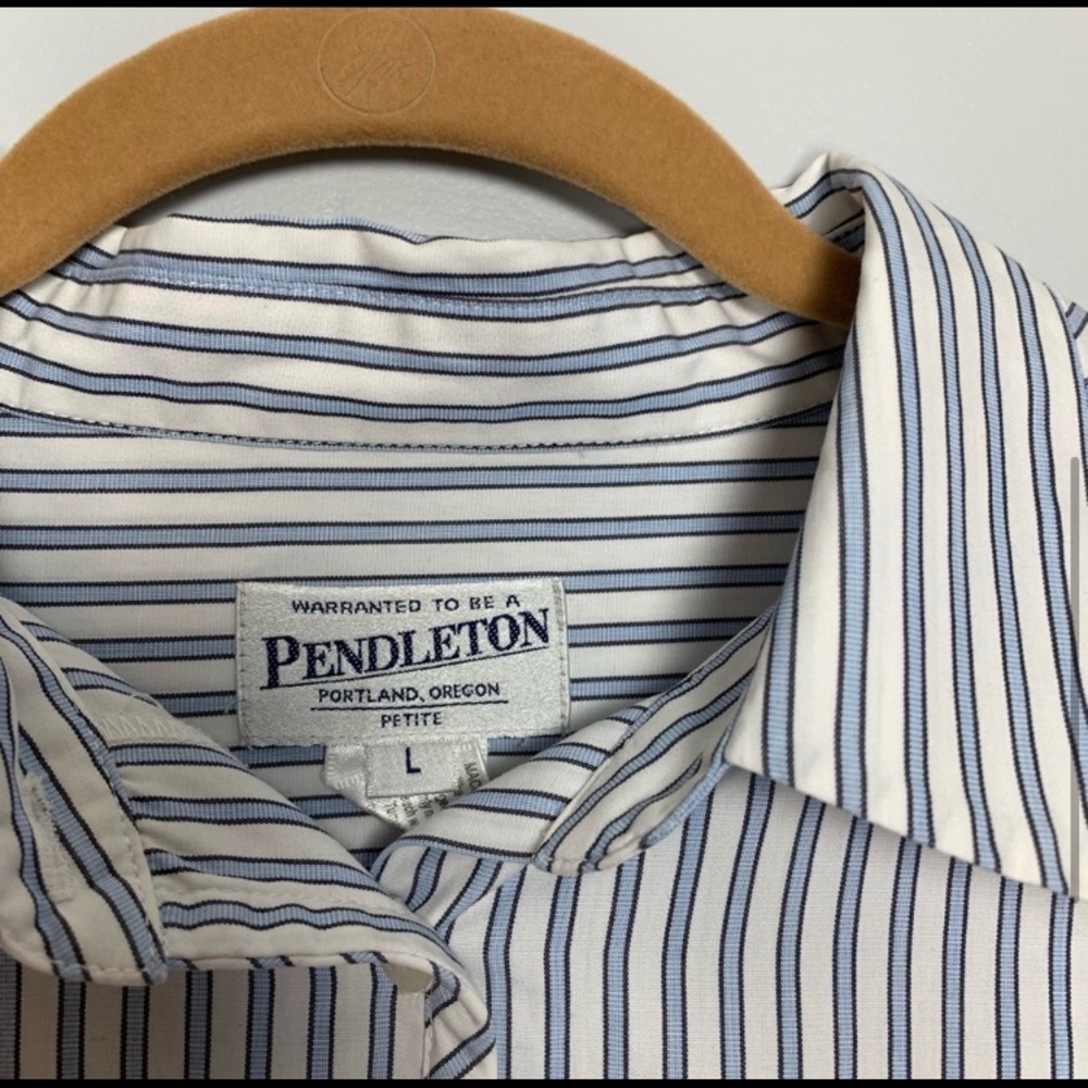 Pendleton | Button Down Striped Blouse - image 4